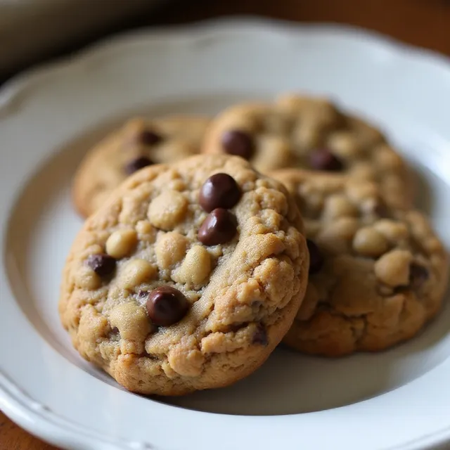Oatmeal Peanut Butter and Chocolate Chip Cookies