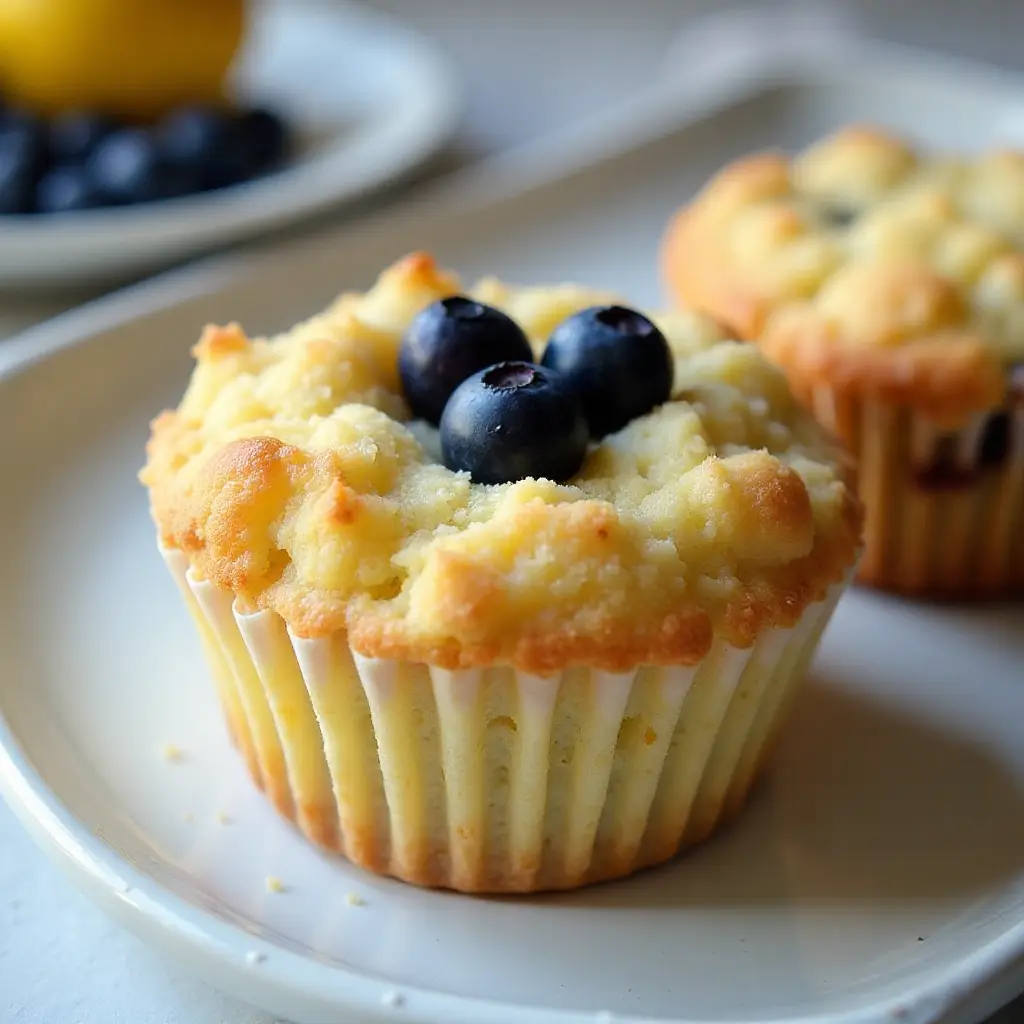 Wild Blueberry Lemon Crumb Cakes