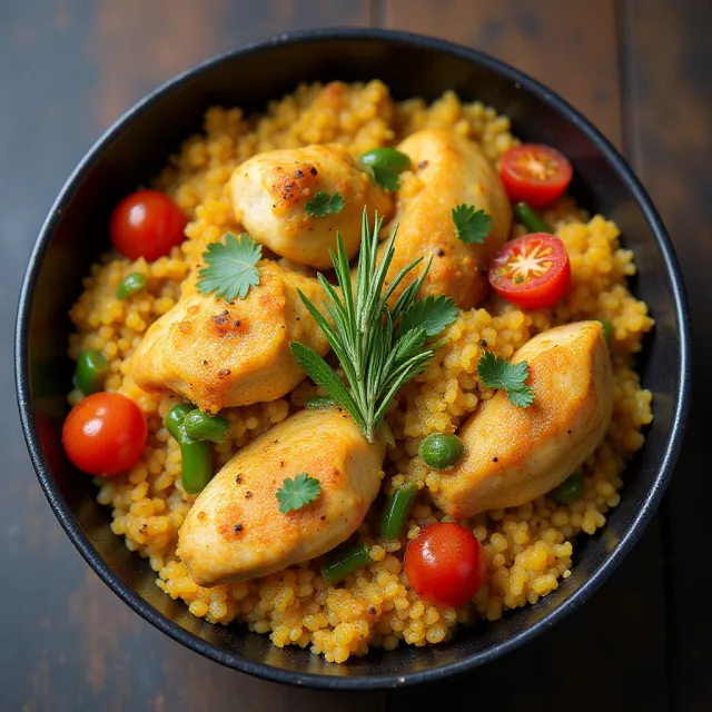 Chicken and Quinoa Paella