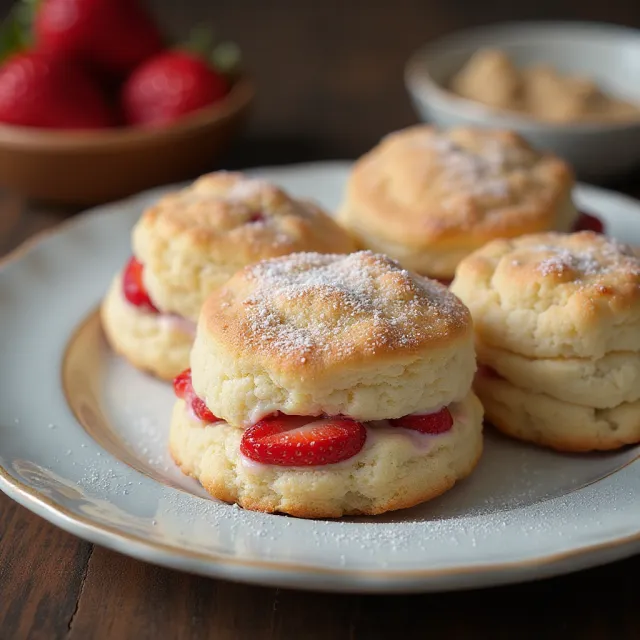 Strawberry Biscuits