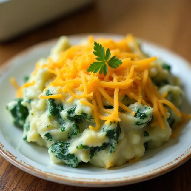 Sally's Spinach Mashed Potatoes