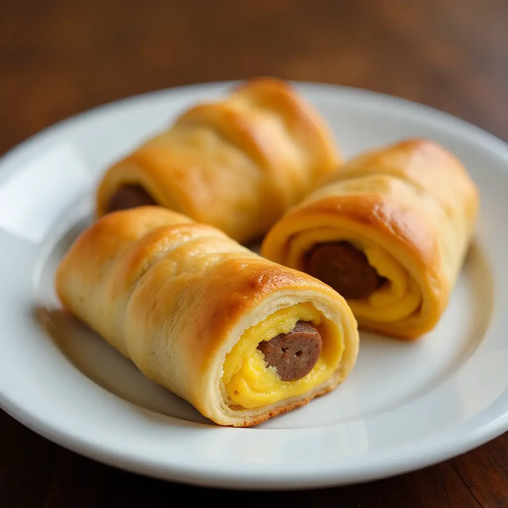 Crescent Sausage Egg Roll-Ups