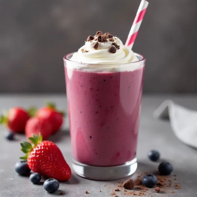 Berry Chocolate Protein Smoothie