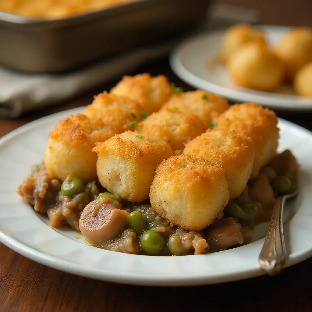 Tater Tot Casserole with Green Beans