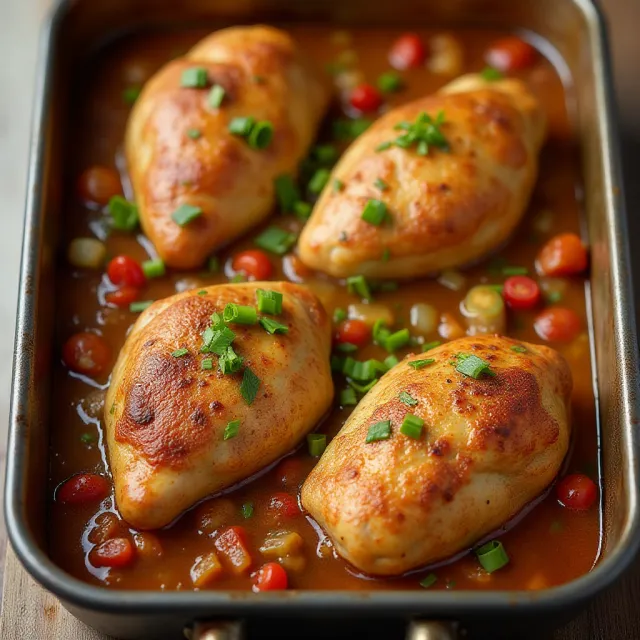 Baked Chicken and Sausage Gumbo