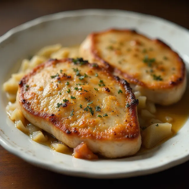 German Pork Chops and Sauerkraut