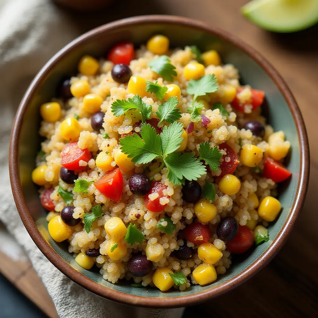 Black Bean, Corn, and Quinoa Salad