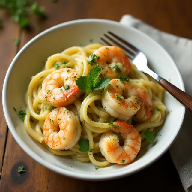 Creamy Pesto Shrimp
