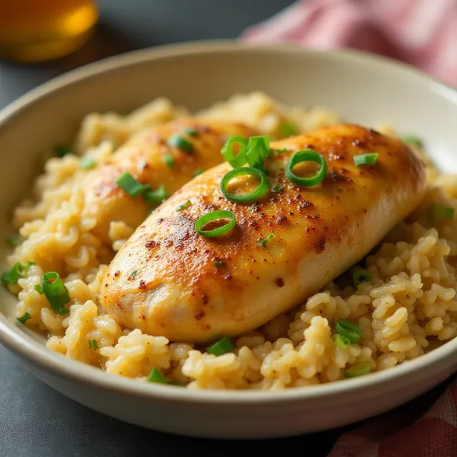 Honey Mustard Chicken and Rice Bake
