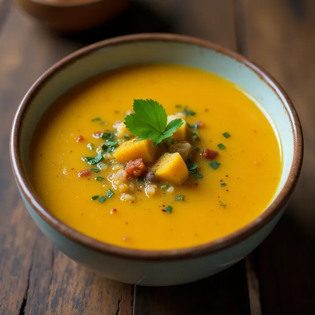 Curried Wild Rice and Squash Soup