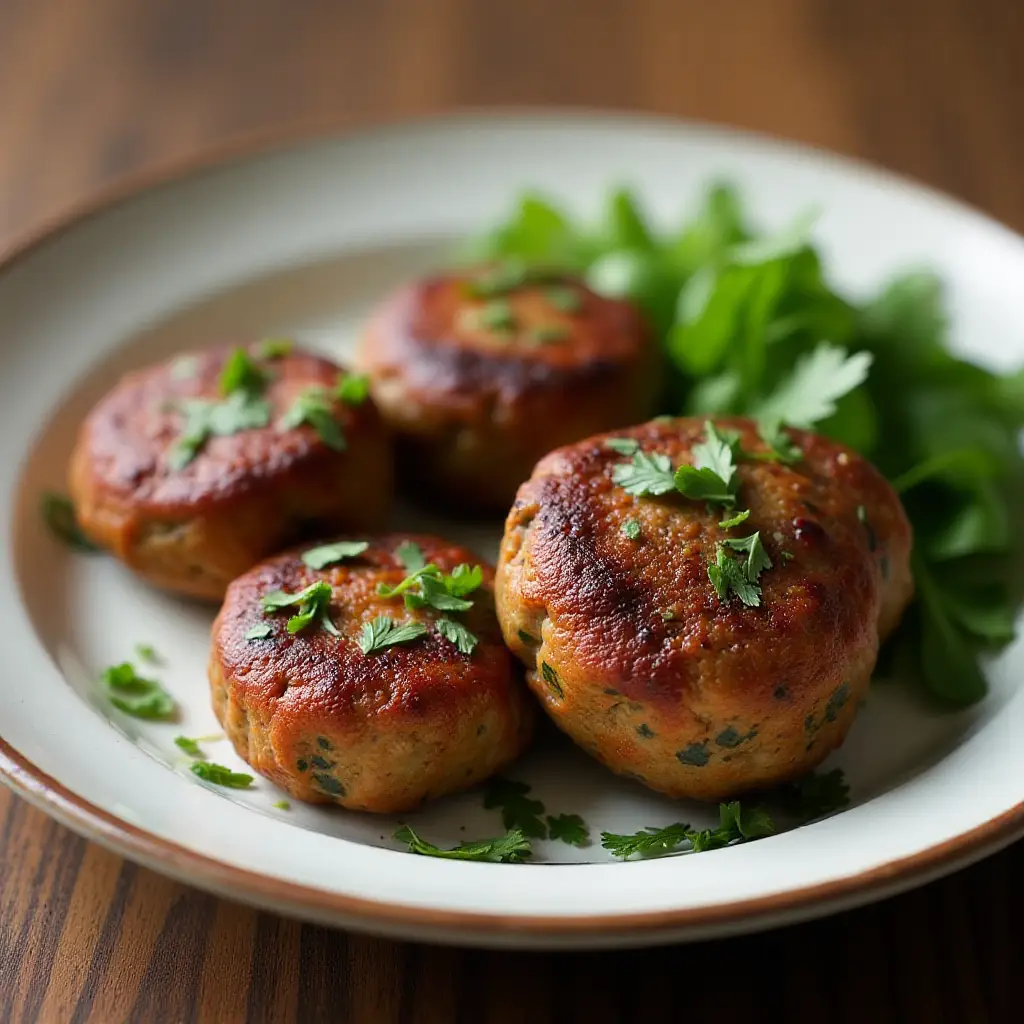 Spiced Harissa Beef-and-Lamb Koftas