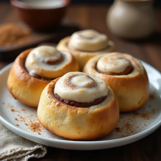 Fluffy Fire House Cinnamon Rolls
