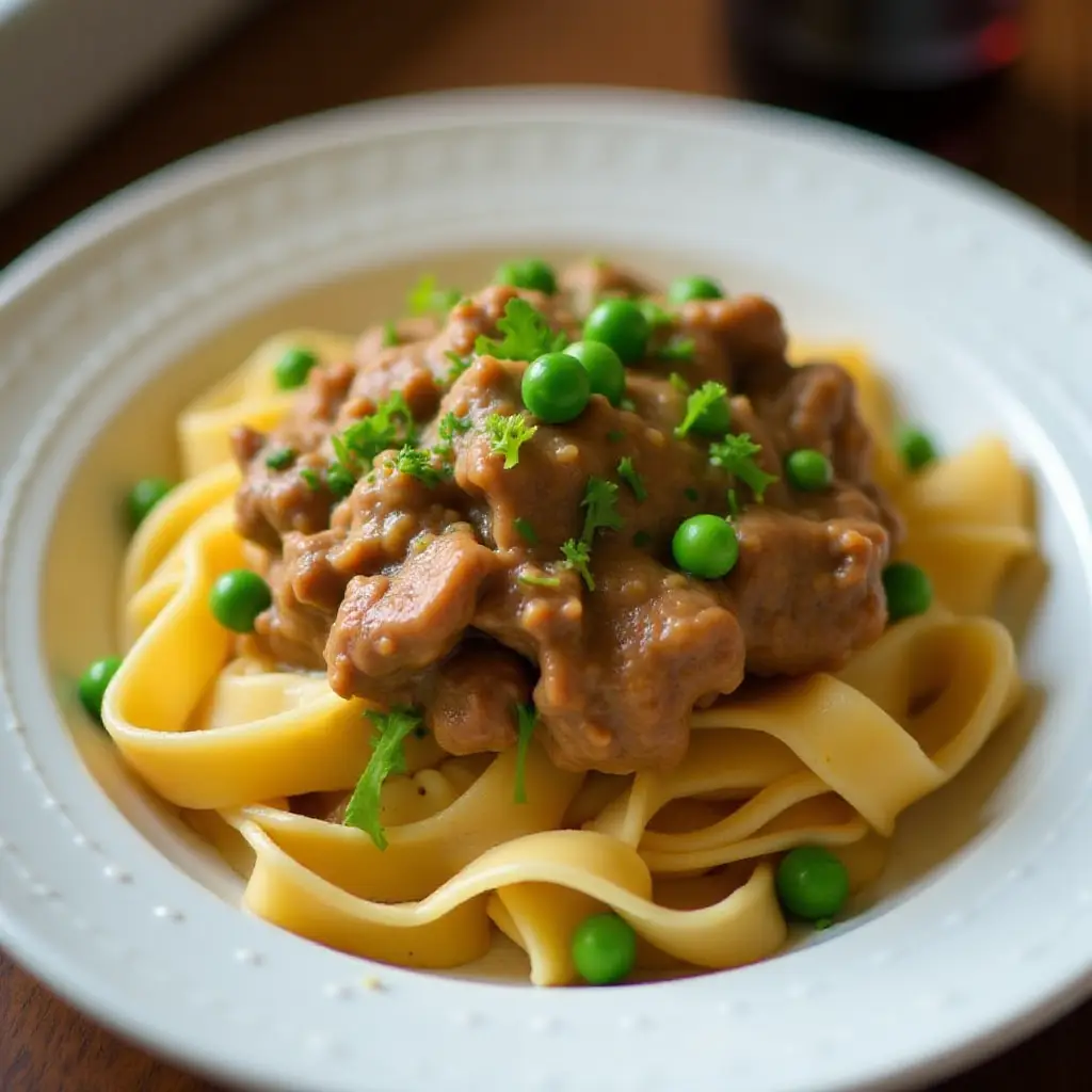 Super Easy Ground Beef Stroganoff