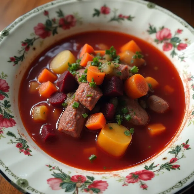 Jen's Borscht With Beef