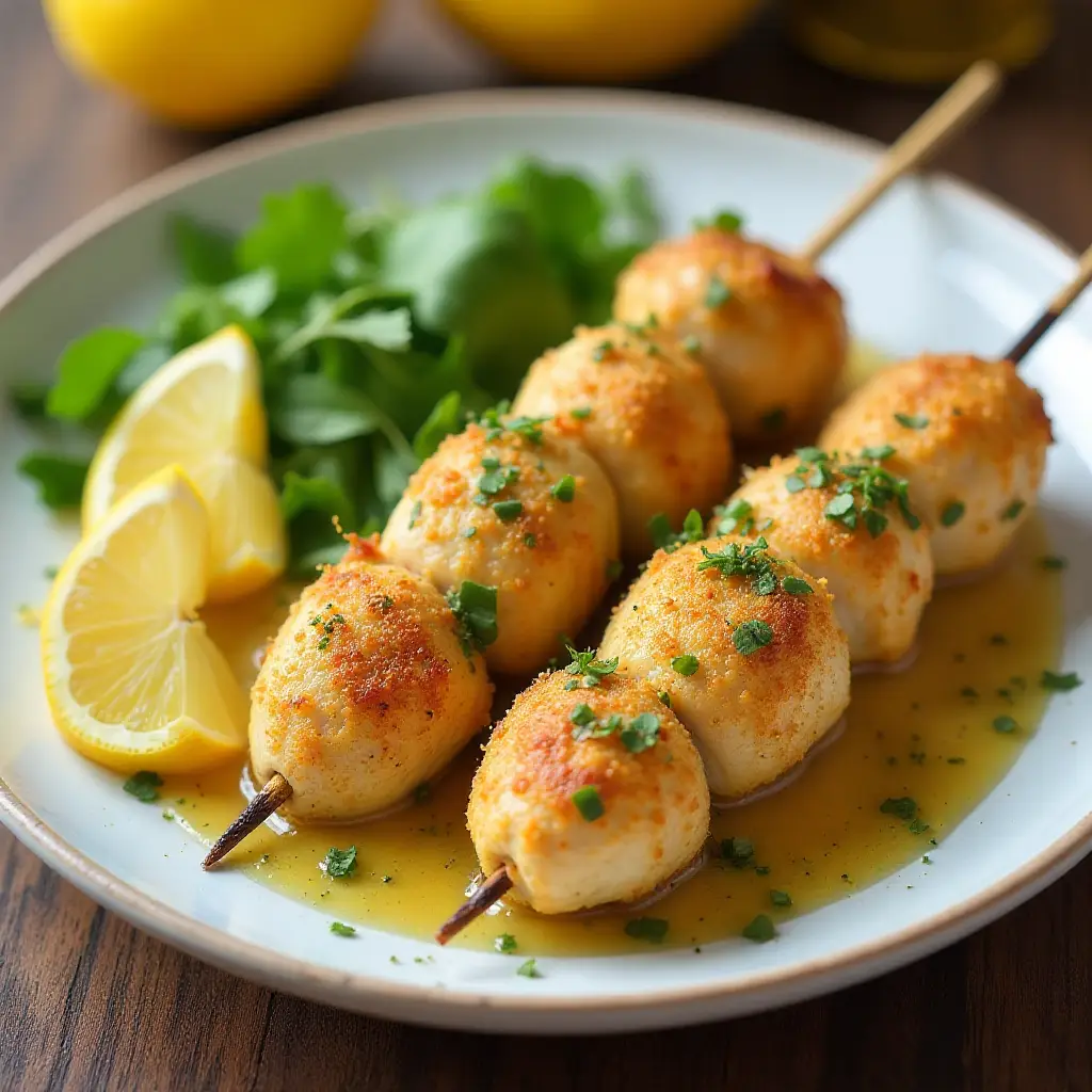 Lemon Garlic Butter Chicken Spiedini