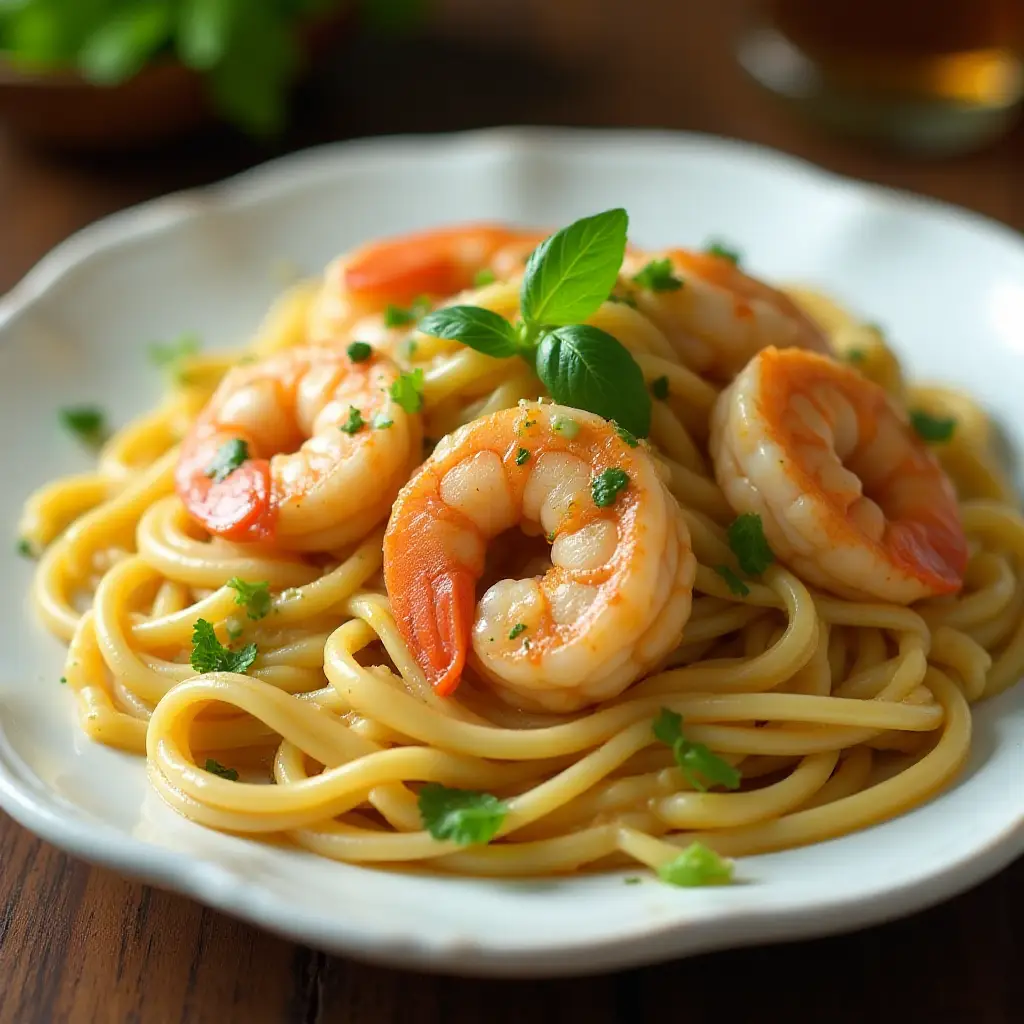 Shrimp Lemon Pepper Linguini