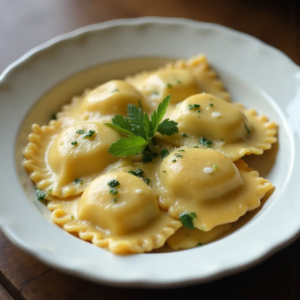 Homemade Four Cheese Ravioli