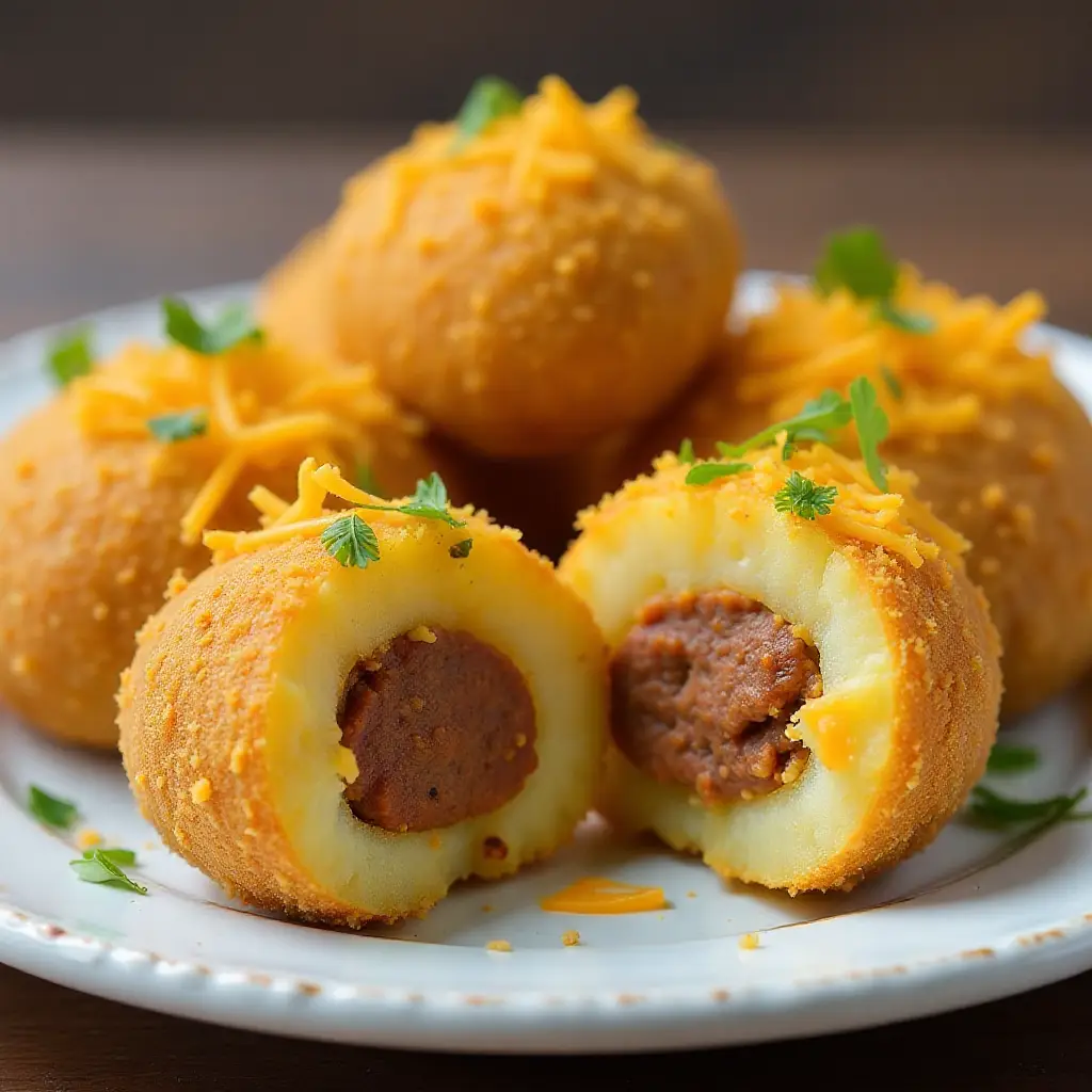 Chorizo Queso Potato Bombs