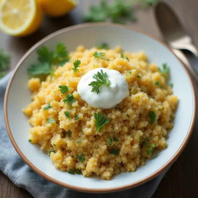 Lemony-Dill Bulgur Pilaf