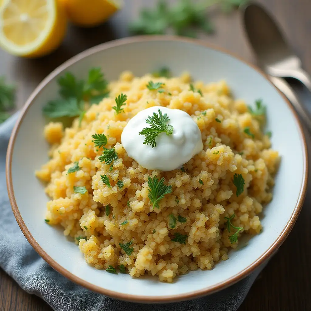 Lemony-Dill Bulgur Pilaf