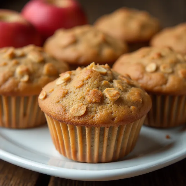 Apple Cinnamon Oatmeal Muffins