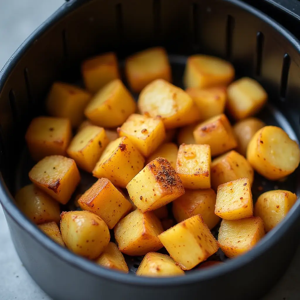 Air Fryer Seasoned Breakfast Potatoes
