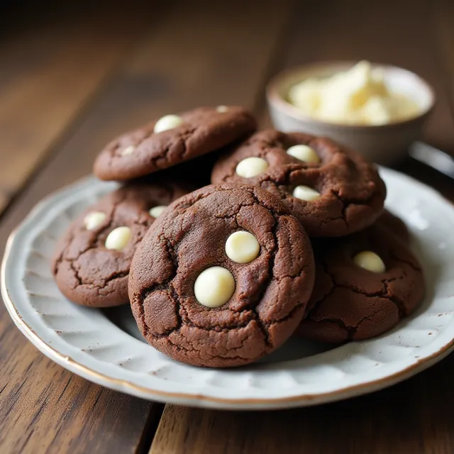 White Chip Chocolate Cookies
