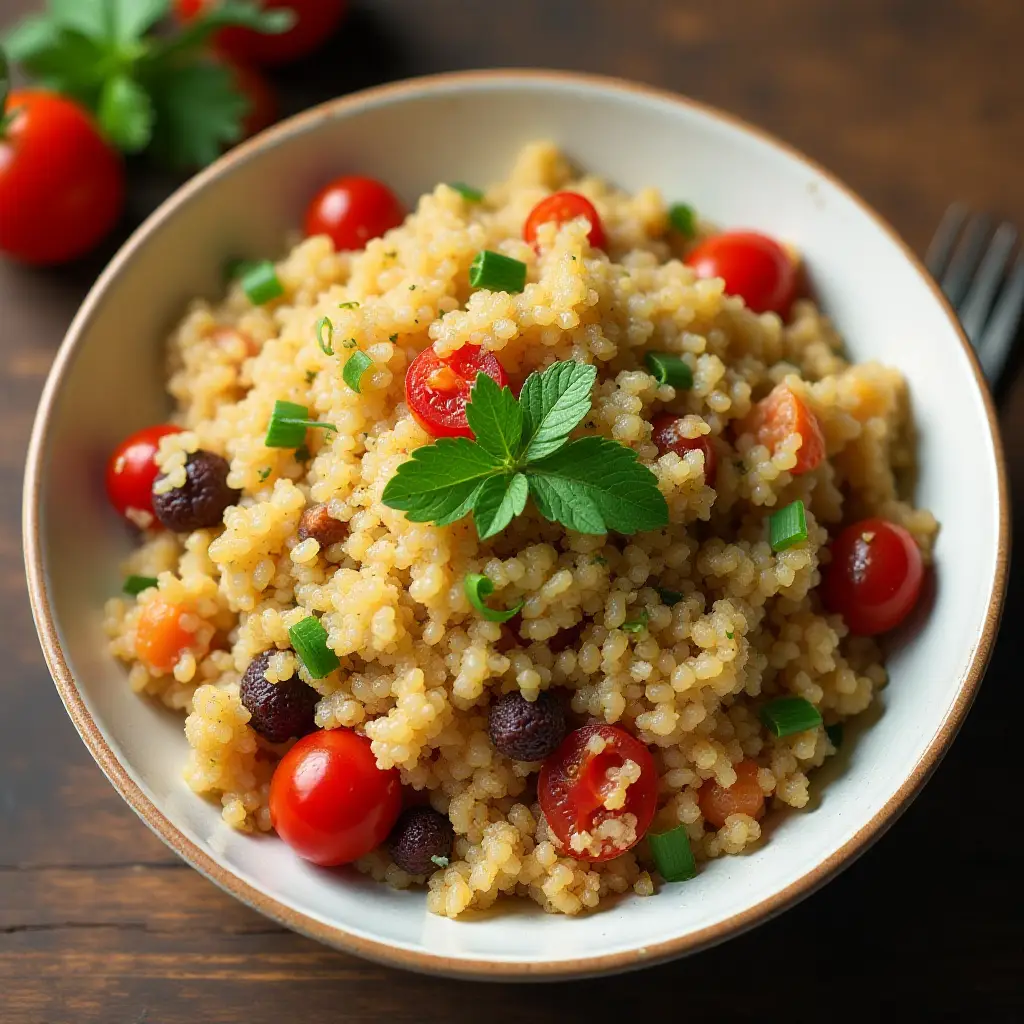 Savory Rice and Quinoa Pilaf