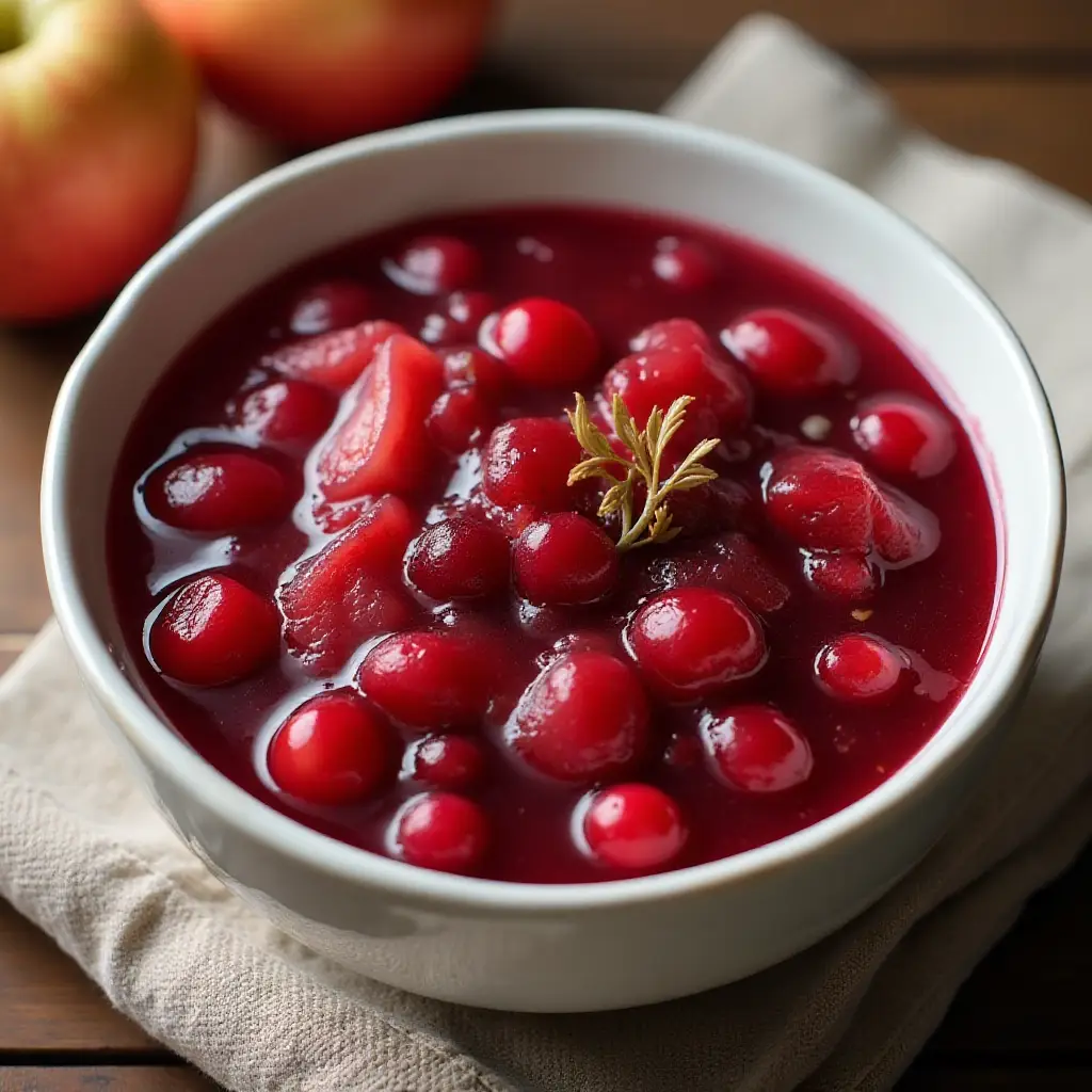 Lemon Ginger Cranberry Applesauce
