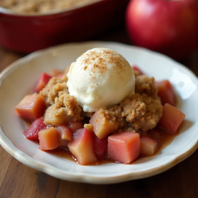 Apple Rhubarb Crisp