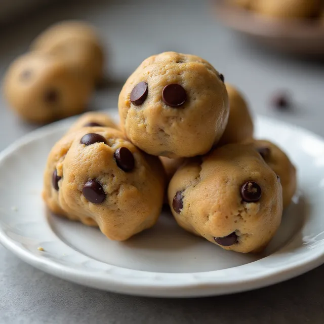 Chocolate Chip Cookie Dough Protein Bites