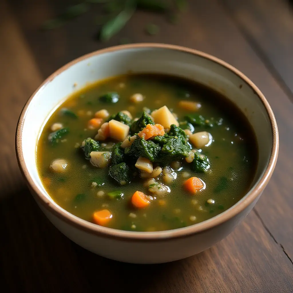 Lentil and Green Collard Soup