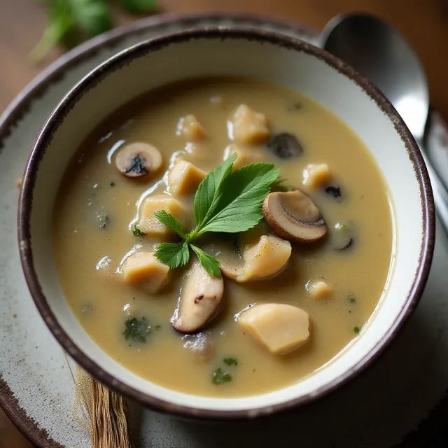 Low-Carb Chicken and Mushroom Soup