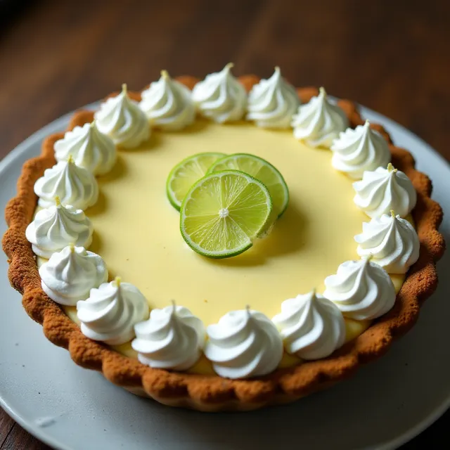 Key Lime and Pretzel Pie