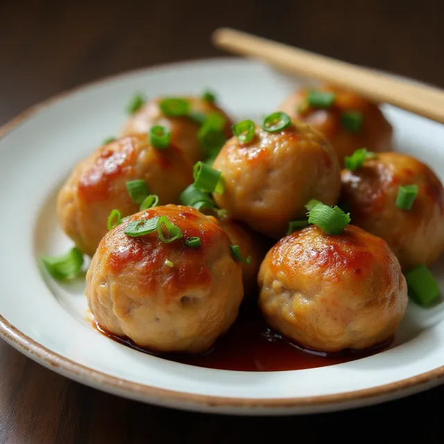 Grilled Chicken Meatballs