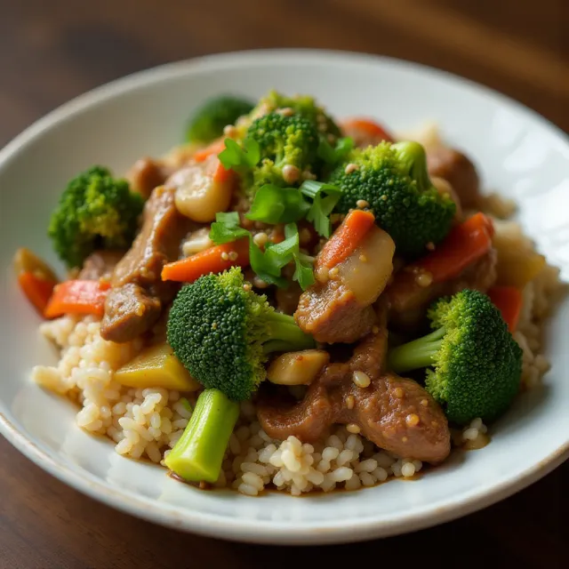 Ground Beef and Broccoli Stir Fry