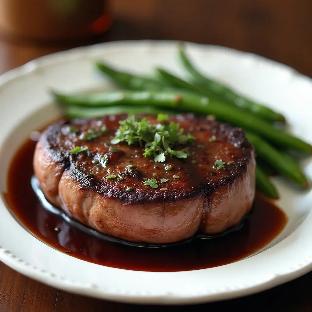 Filet Mignon with Rich Balsamic Glaze