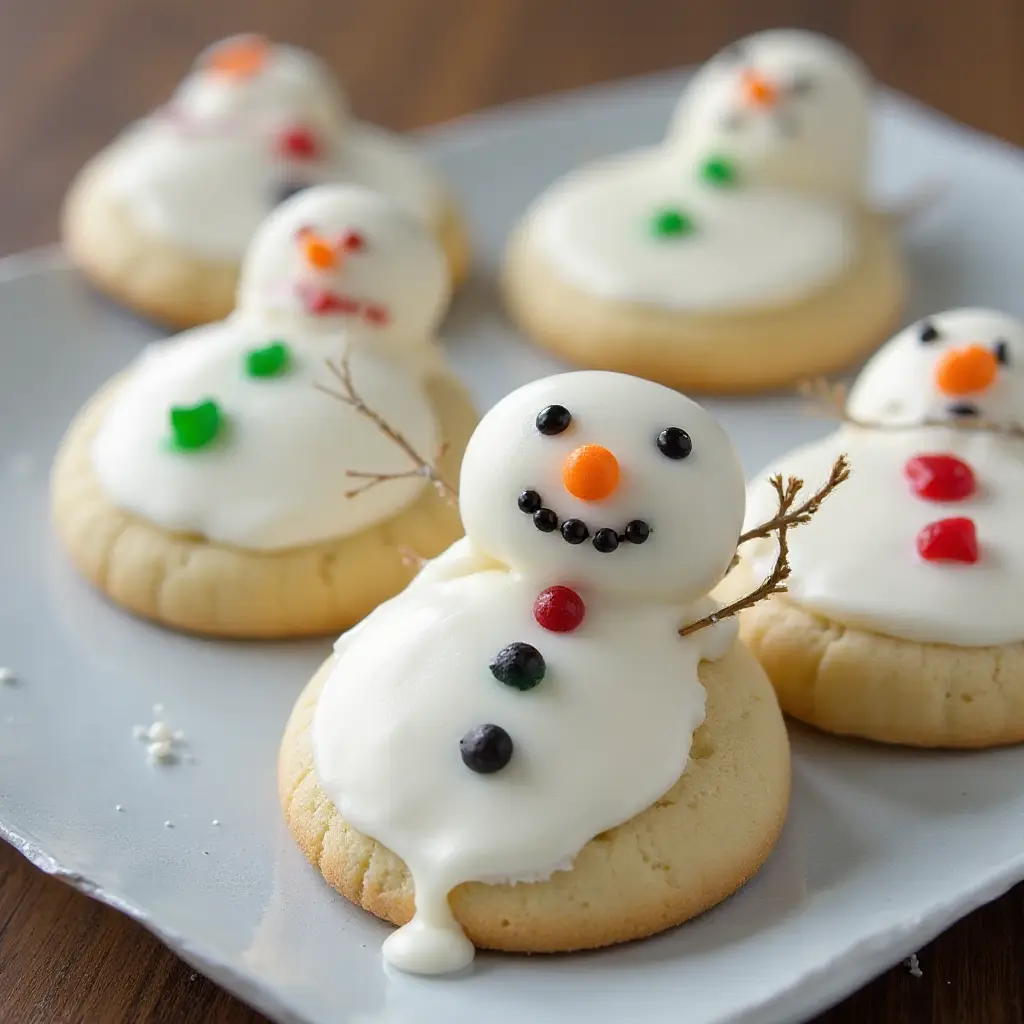 Melted Snowman Cookies