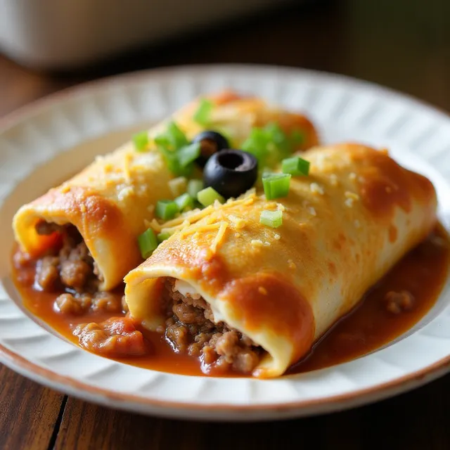 Creamy Beef Enchiladas
