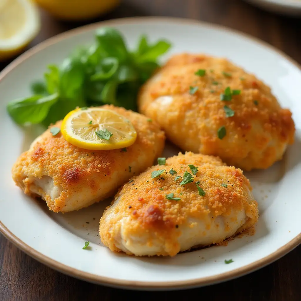 Air Fryer Lemon Garlic Parmesan Chicken