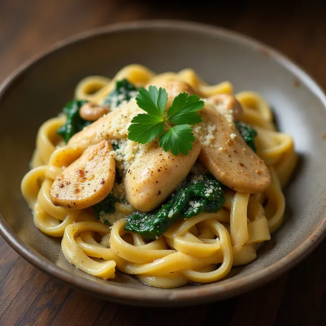 Chicken Marsala Fettuccine