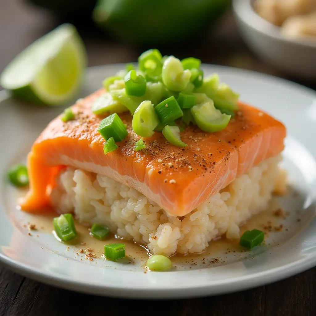 Salmon Sushi Bake