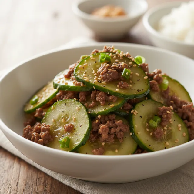 오이 소고기 볶음