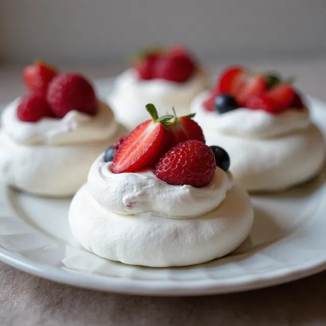 Mini Berry Pavlovas