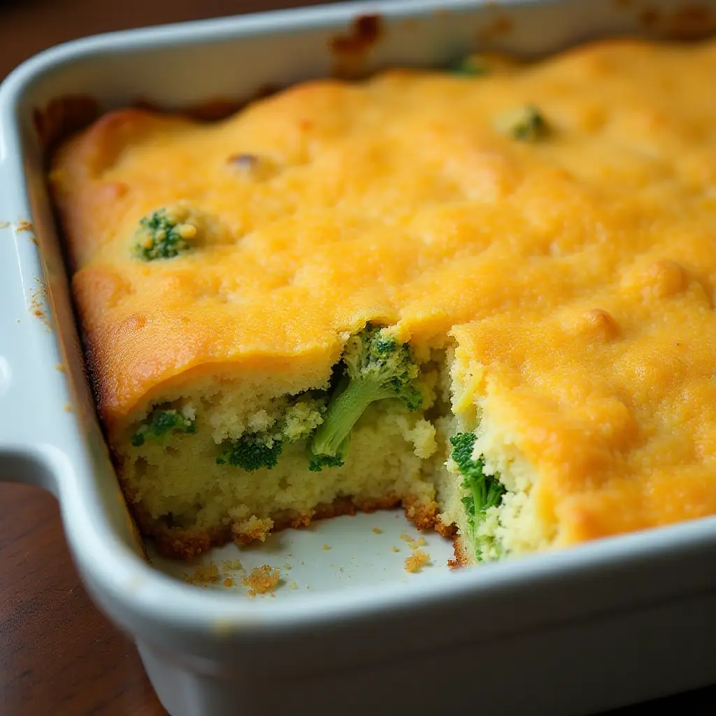 Broccoli Cornbread with Cheese