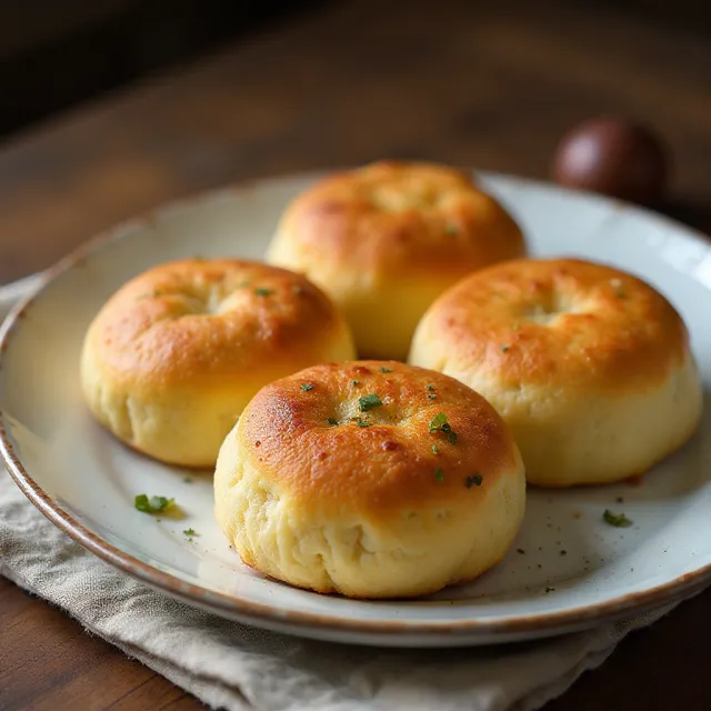 Portuguese Muffins - Bolo Levedo