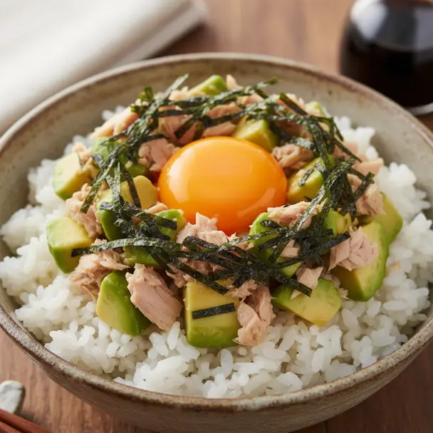 アボカド卵かけご飯