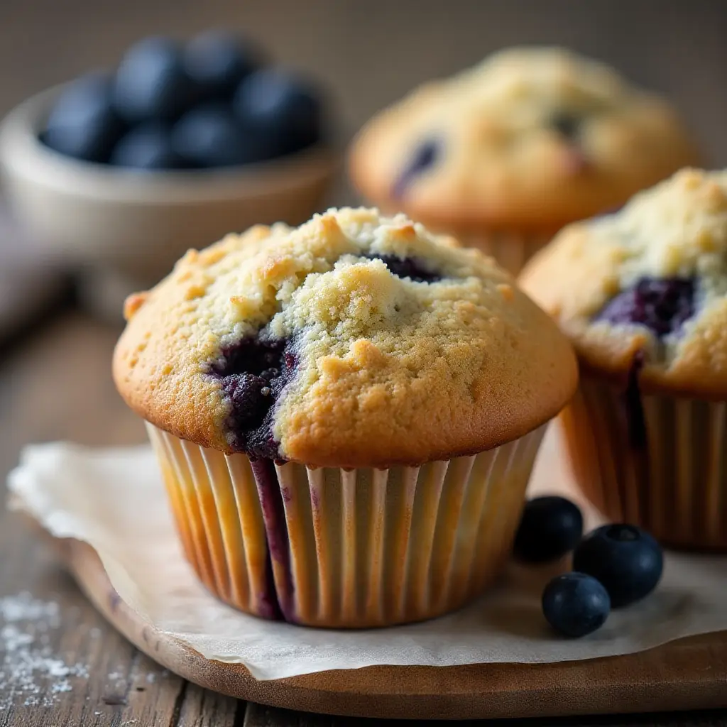 Streusel-Topped Blueberry Muffins