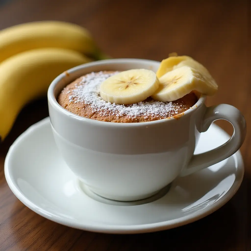 Banana Bread Mug Cake in a Minute