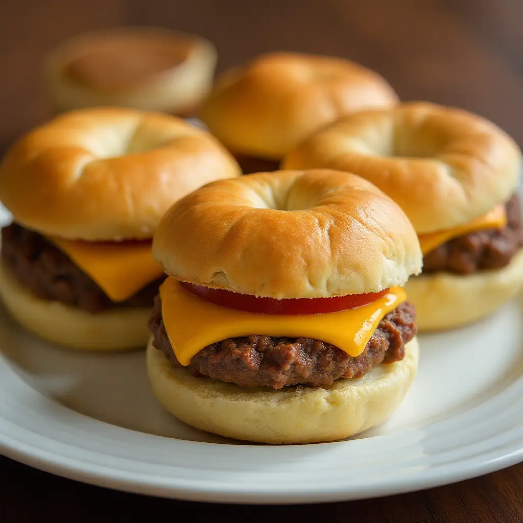 Mini Crescent Roll Burgers